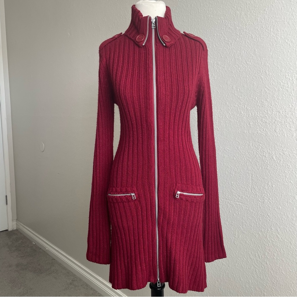 Burgundy Knit Sweater